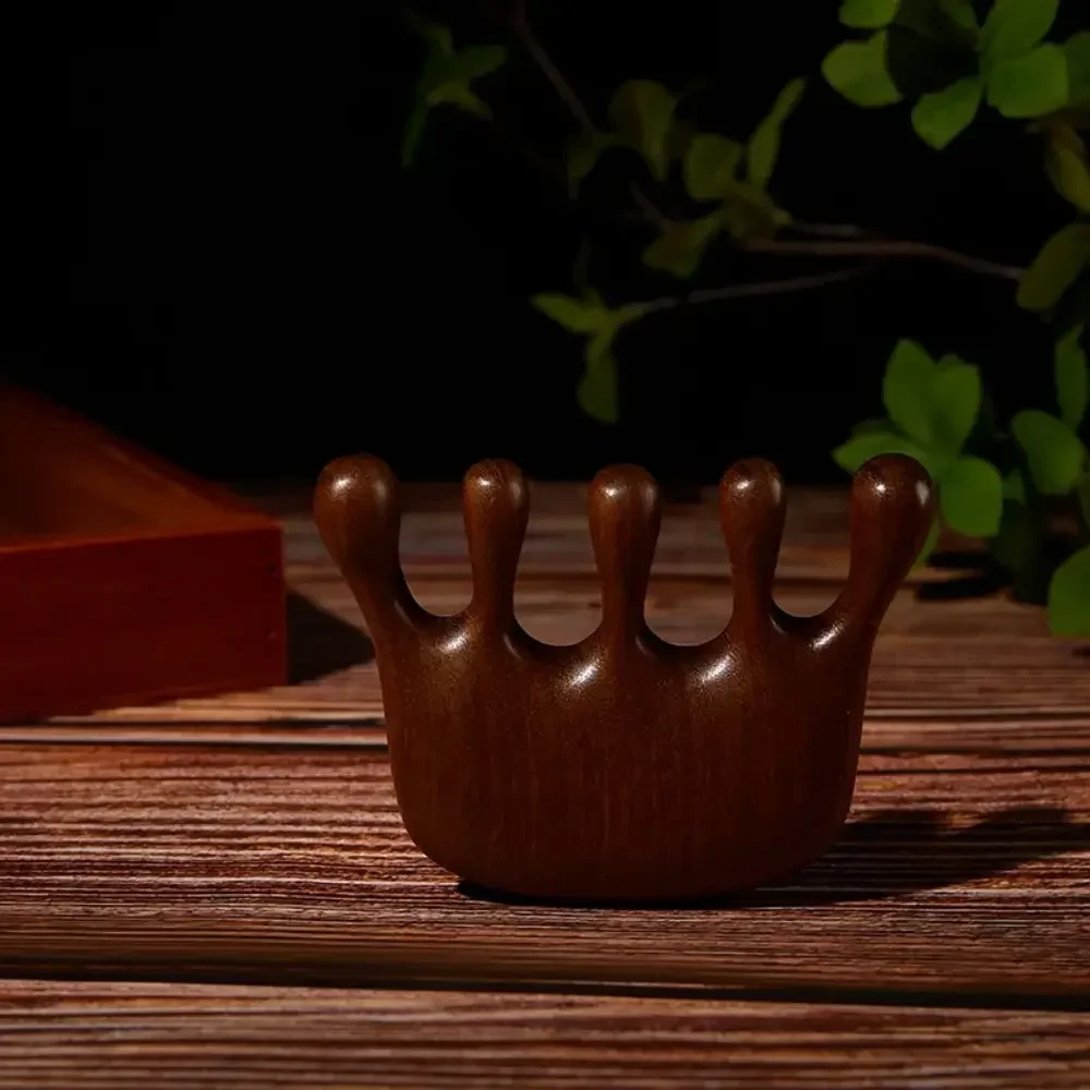 Natural Gua Sha Massage Comb – Head, Face & Scalp Massager - alternate view