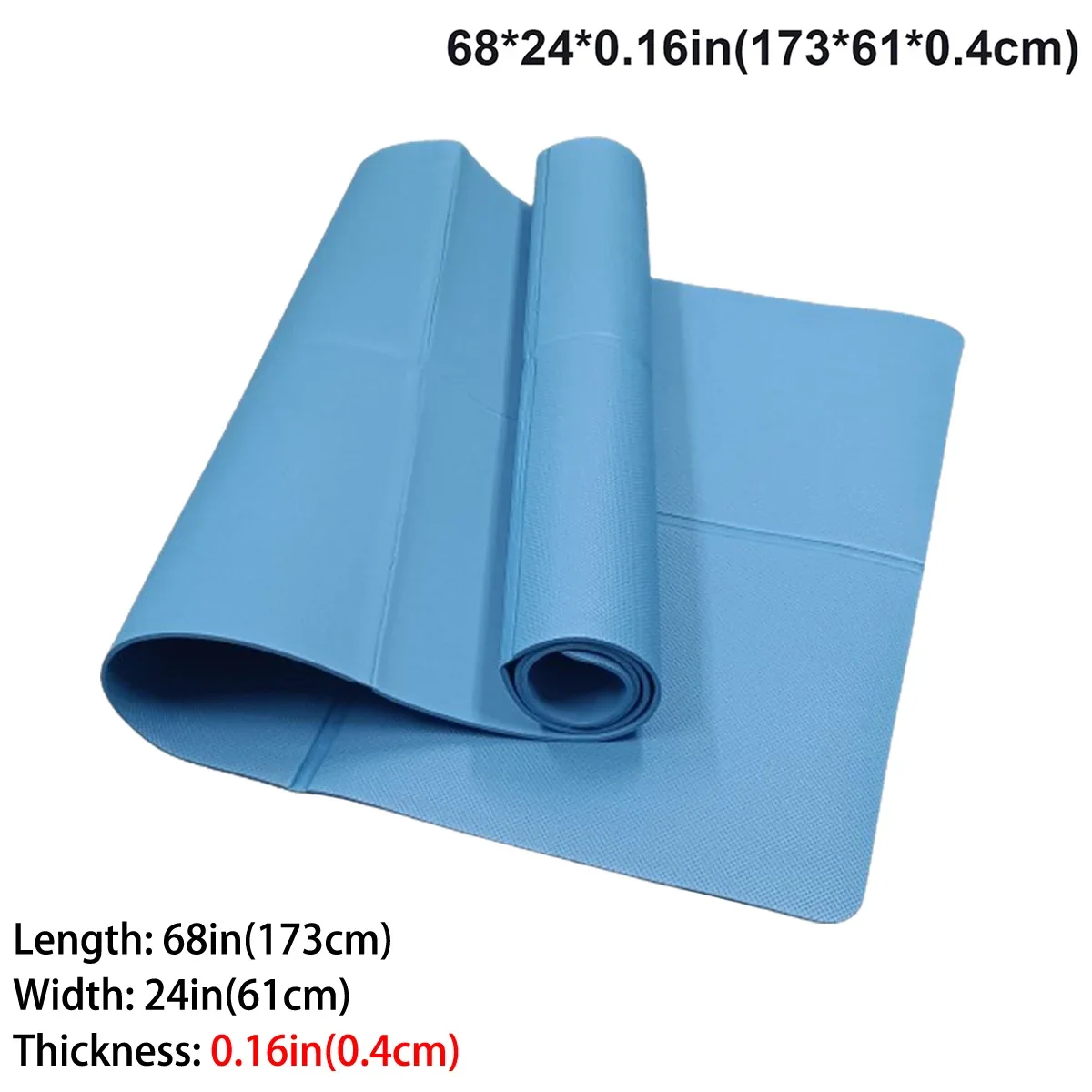 Foldable Yoga Mat Eco Friendly EVA Folding Travel Fitness Exercise 3mm - view 11