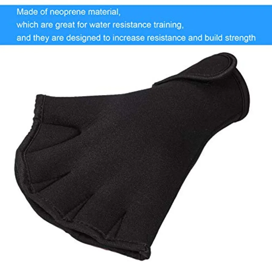 Webbed Aquatic Training Gloves 2 Pairs – Neoprene Water Resistance Mitts - alternate view