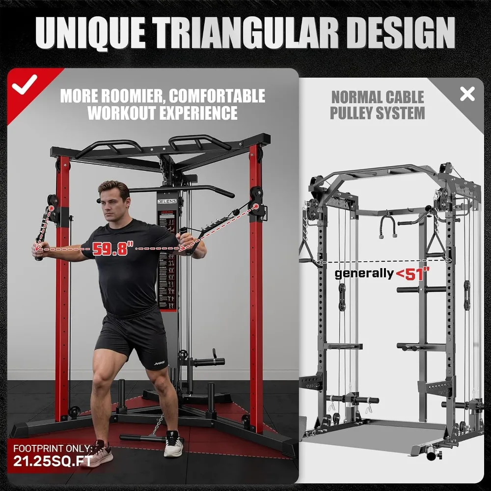 Cable Crossover Machine – High & Low Pulley Functional Trainer for Home Gyms - alternate view