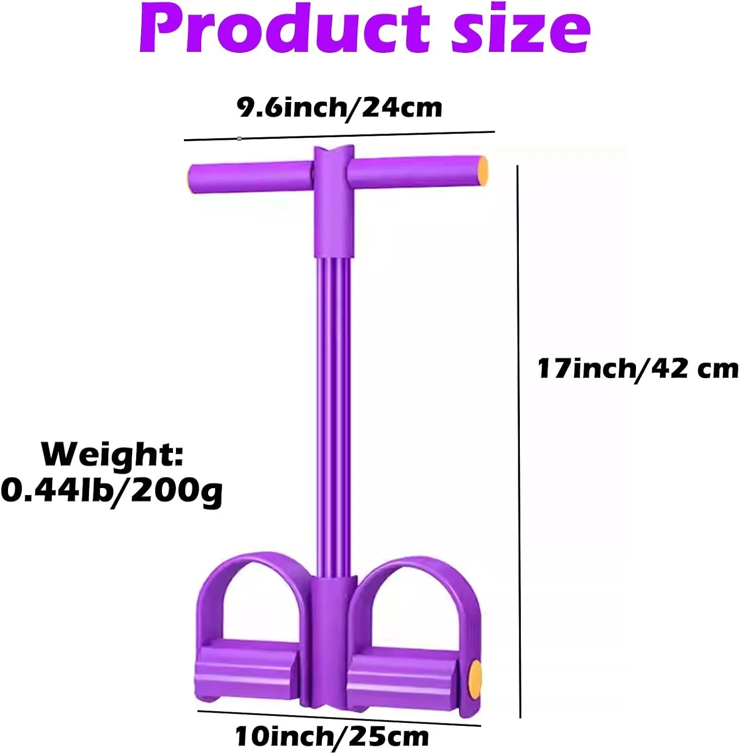 6-Tube Resistance Band Set with Handles & Foot Pedal – Full-Body Home Gym - packaging