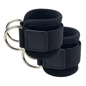 Ankle Straps for Cable Machine – Padded Cuffs for Glute Kickbacks (Pair)