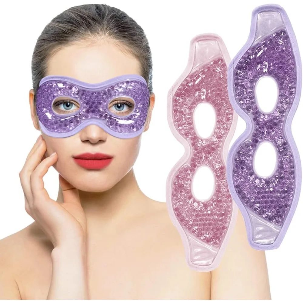Cooling Gel Eye Mask – Reusable Hot & Cold Compress with Eye Holes