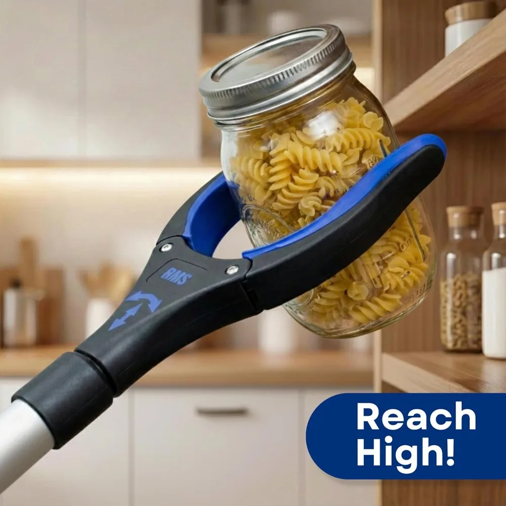 34" Extra Long Reacher Grabber – Foldable Rotating Jaw Reaching Aid - alternate view