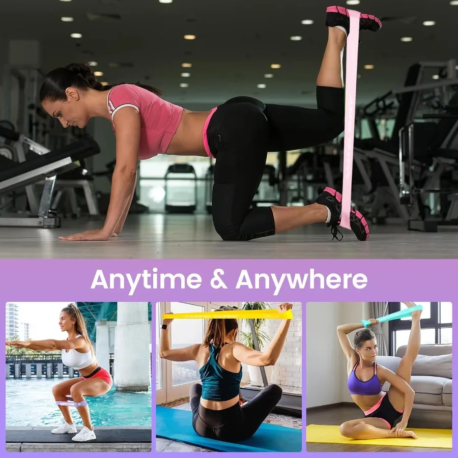 Resistance Loop Bands Set of 5 – Light to Extra Heavy Workout Bands - size and dimensions