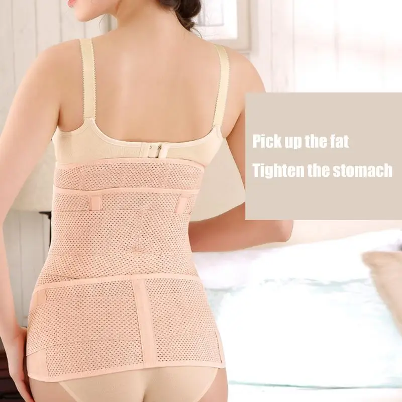 3-in-1 Postpartum Recovery Belt – Belly, Waist & Pelvic Support Band - in use