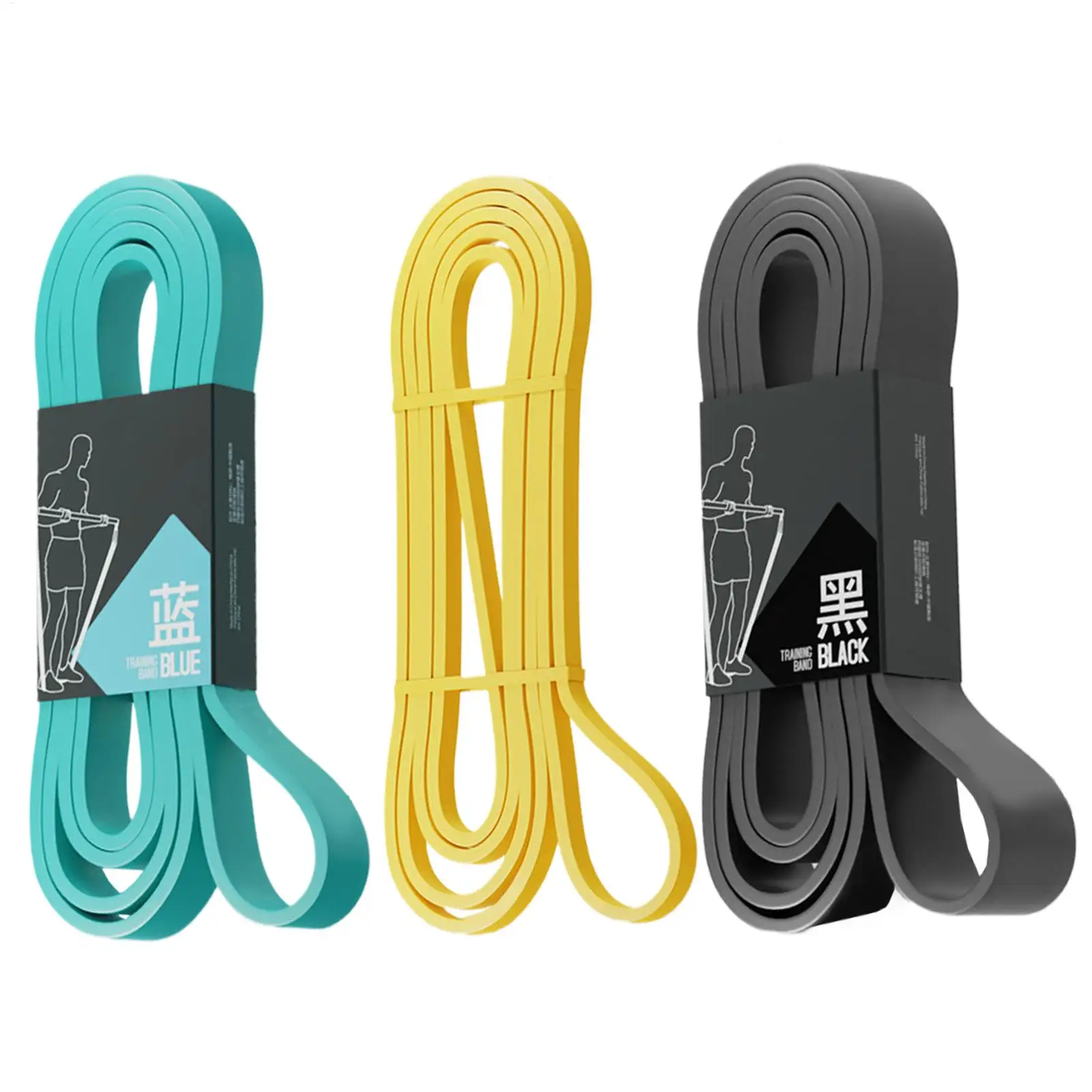 Elastic Workout Resistance Bands – Stretch Bands for Home Training - close-up detail