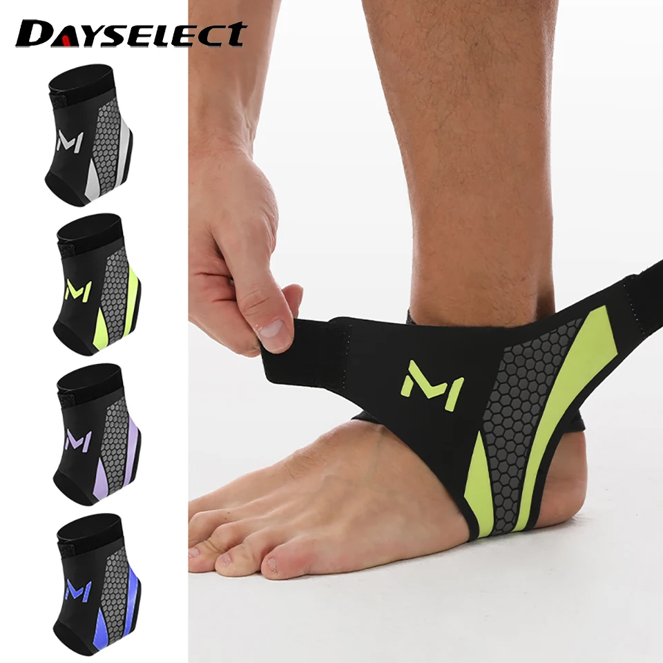 Thin Breathable Ankle Support – Lightweight Compression Sleeve - close-up detail