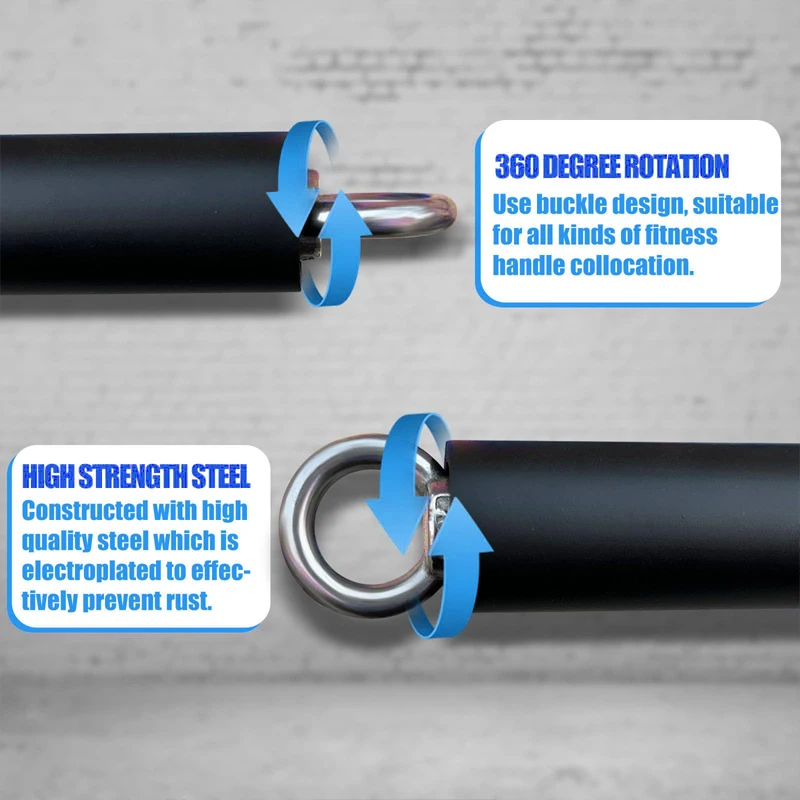 LAT Pulldown Bar Attachment – Straight Bar for Cables & Bands - color options