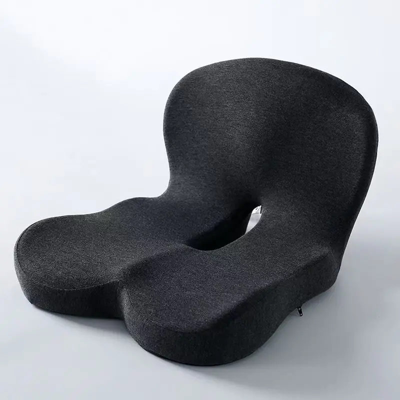 Contoured Ergonomic Lumbar Back Support Seat Cushion with Washable Cover Soft - packaging
