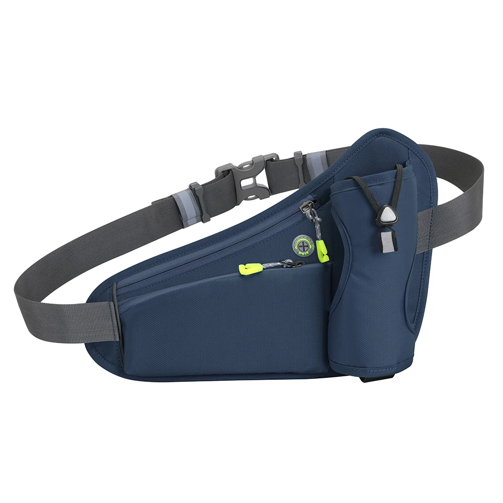 Running Waist Bag with Water Bottle Holder – Hydration Belt for Phone & Keys - texture detail