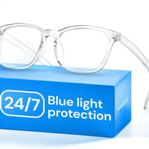 Clear Blue Light Glasses – Anti-UV, Scratch-Resistant Computer Eyewear