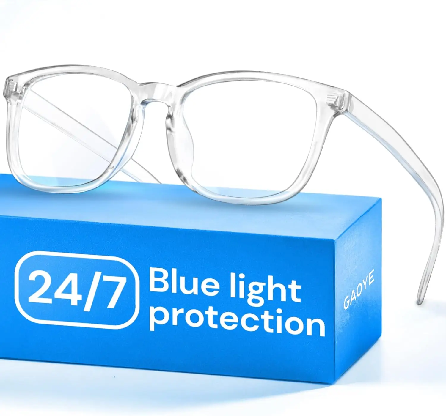 Clear Blue Light Glasses – Anti-UV, Scratch-Resistant Computer Eyewear