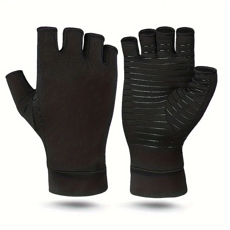 Copper Compression Gloves – Half-Finger Arthritis & Wrist Support - packaging