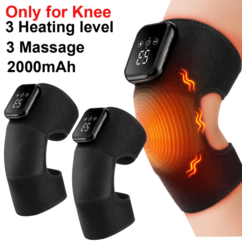 Electric Heated Knee Massager – Vibration & Heat Therapy Knee Pad - view 15