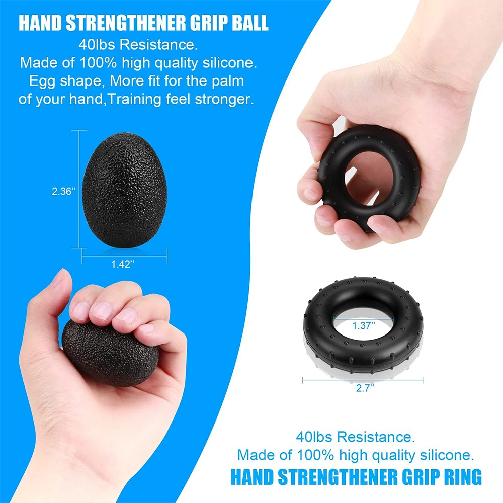 Adjustable Hand Gripper 5–60kg – Forearm & Grip Strength Trainer - size and dimensions
