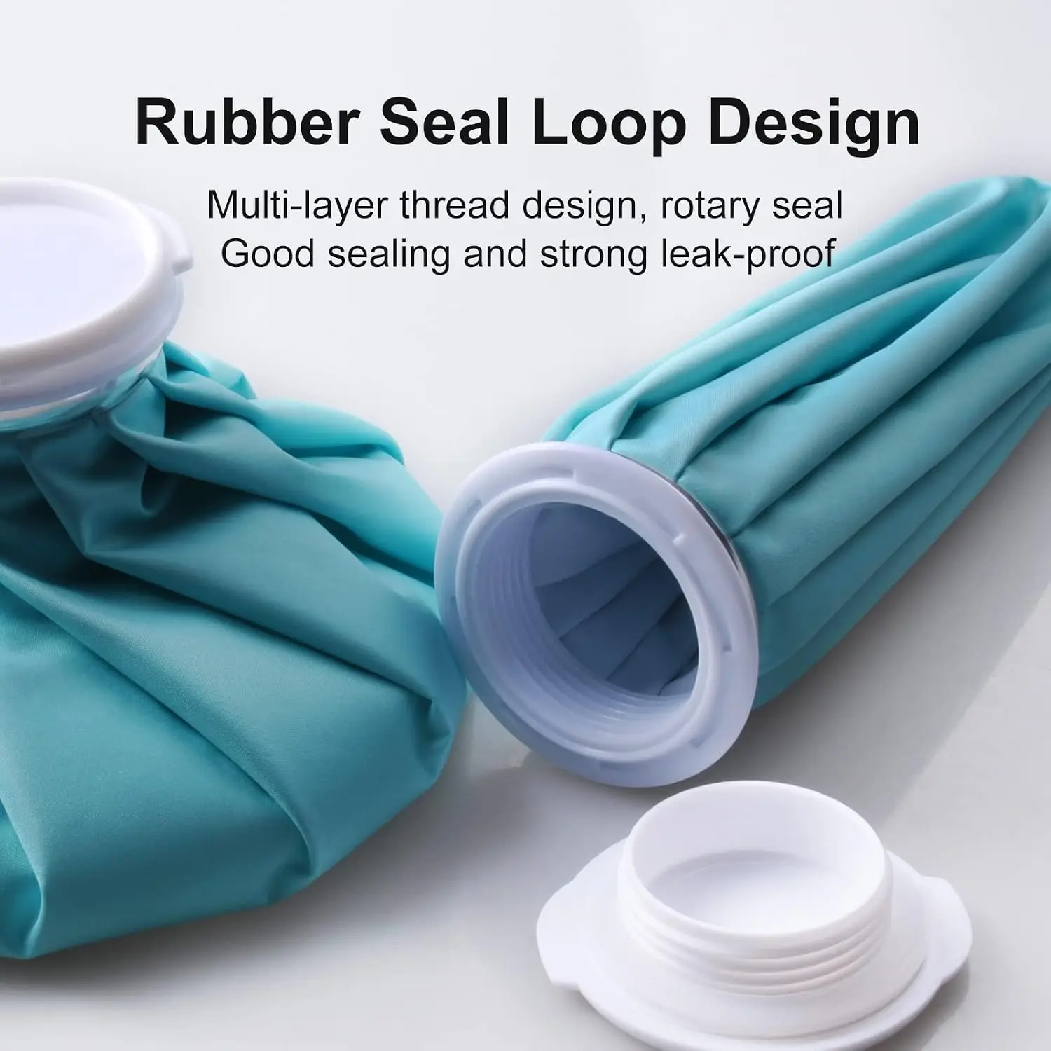 Ice Pack for Injuries Reusable Bag 9" Hot Water Cold Therapy - close-up detail