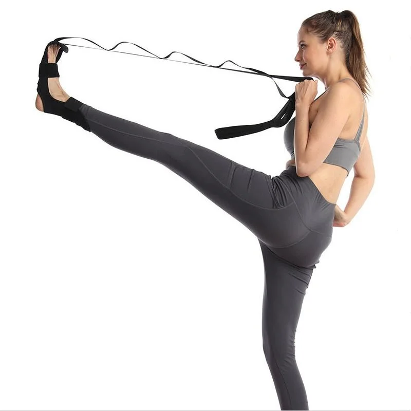 Yoga Stretch Band – Multifunctional Leg Stretching Strap - in use