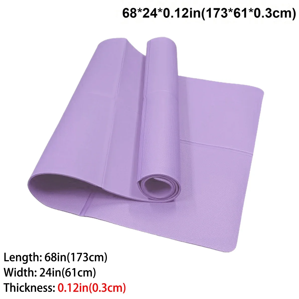Foldable Yoga Mat Eco Friendly EVA Folding Travel Fitness Exercise 3mm - packaging
