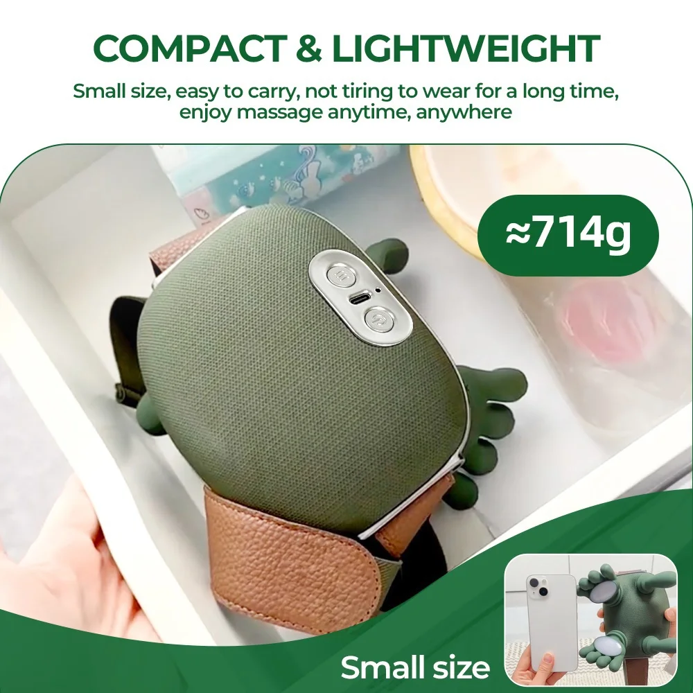 Cordless Neck & Shoulder Massager – 4D Kneading Shiatsu Shawl, Brushless Motor - size and dimensions