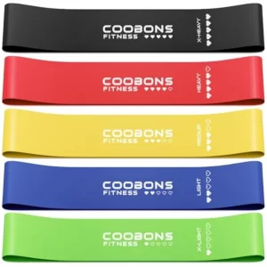 Resistance Bands for Working Out – Elastic Exercise Bands for Home Gym
