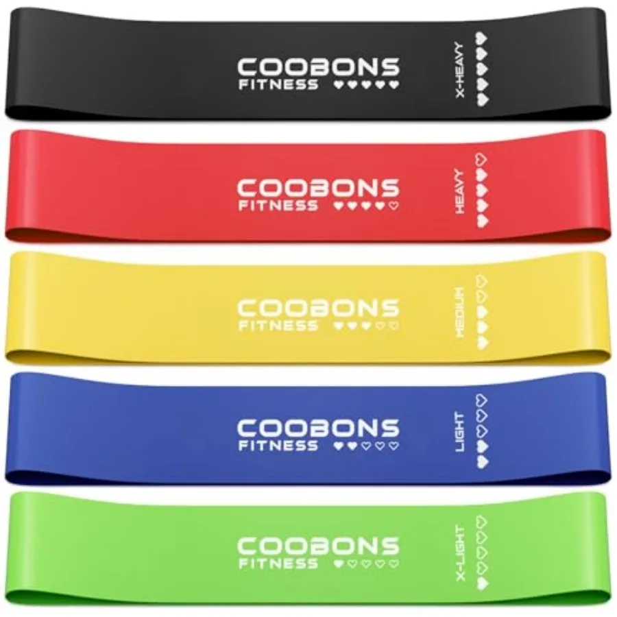 Resistance Bands for Working Out – Elastic Exercise Bands for Home Gym