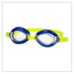Kids Swim Goggles Blue – Latex-Free, Adjustable Polycarbonate Lens