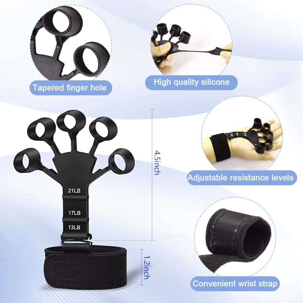 Heavy Duty Hand Gripper 5–60kg – Adjustable R-Shape Grip Trainer - size and dimensions