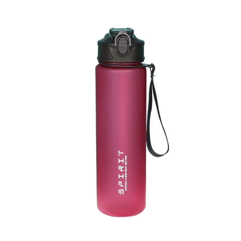 Motivational Water Bottle 750ml – Time Marker, Straw, Leak-Proof - texture detail