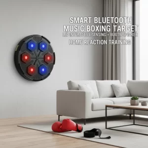 Smart Bluetooth Boxing Machine - Wall-Mounted LED Reaction Target & Gloves