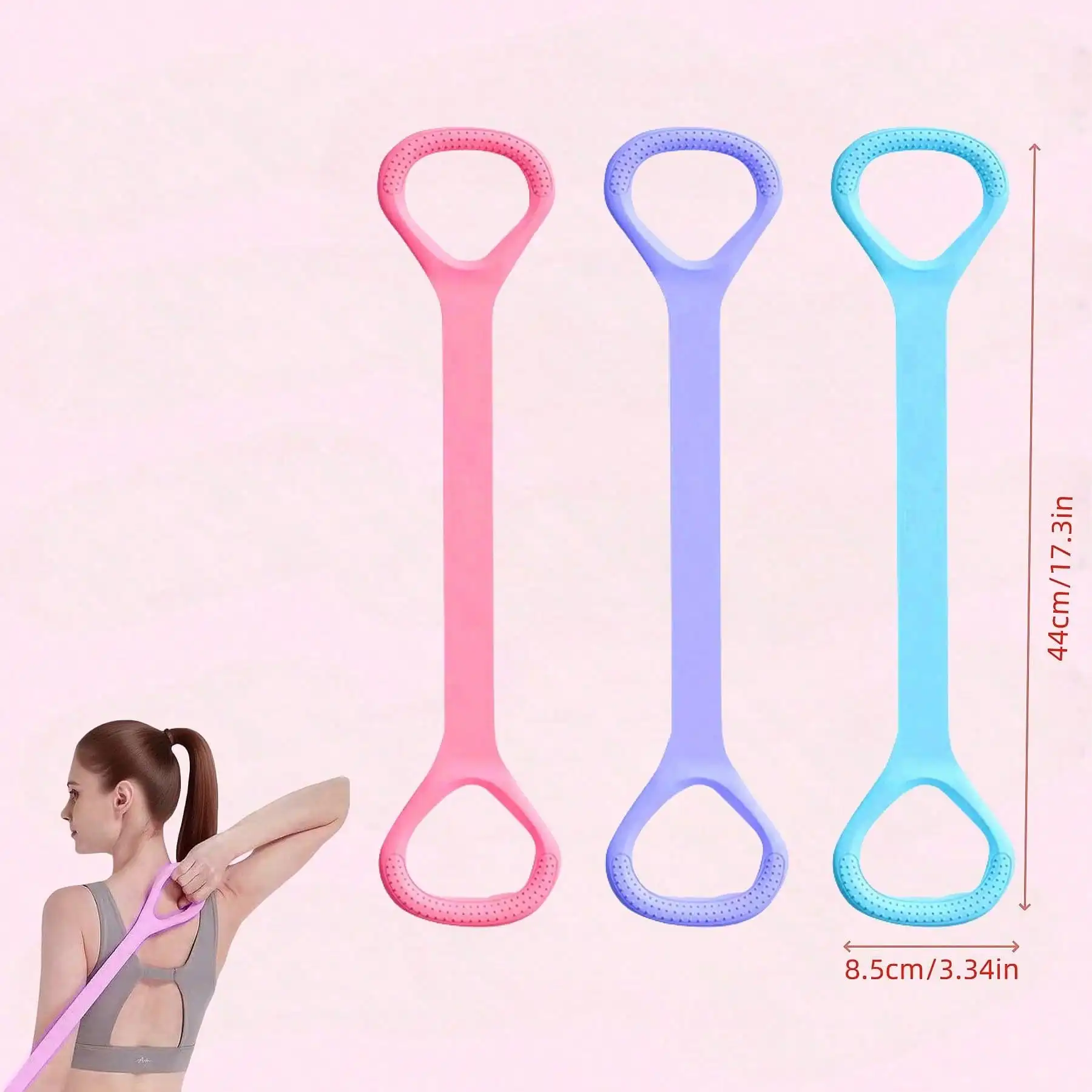 Figure-8 Resistance Band – Portable Chest & Arm Exercise Band - in use