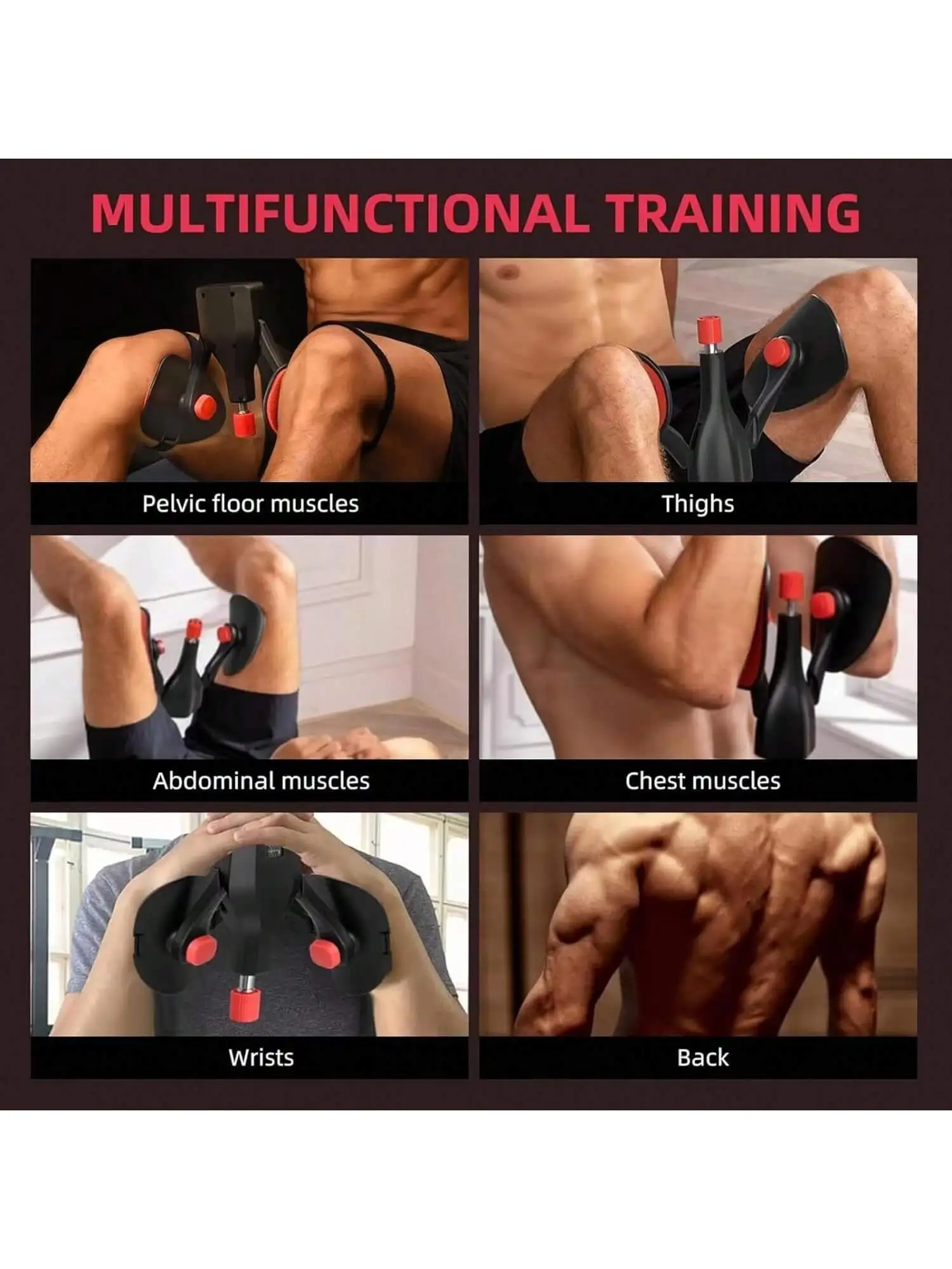 Adjustable Thigh Master & Pelvic Trainer with Resistance Bands – Adductor Toner - alternate view