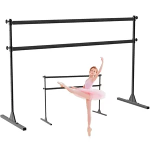 Height-Adjustable Ballet Barre – Freestanding Steel Home Studio Barre