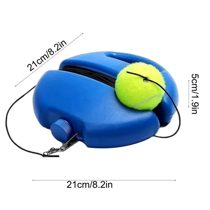 Rebound Tennis Trainer with Elastic Rope & Base – Solo Practice for Stroke Repetition - color options