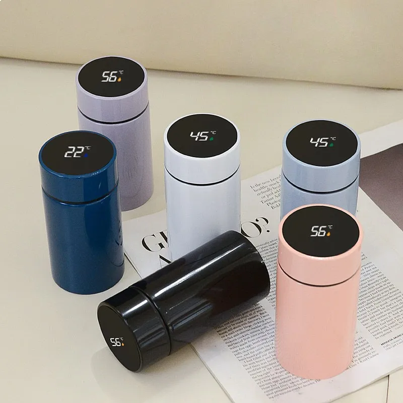 Smart Thermos Flask 200ml – Vacuum Cup with LED Temperature Display - color options