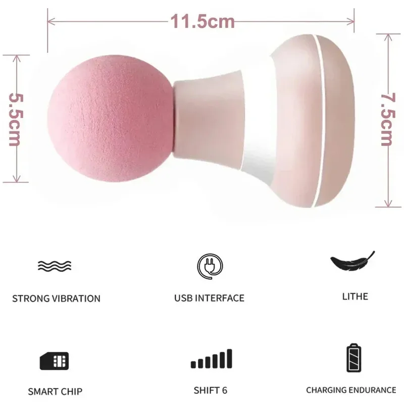 Mini Portable Massage Gun Deep Tissue Percussion Handheld Muscle Massager for - alternate view