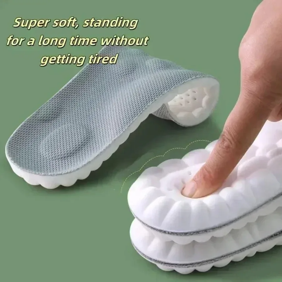 4D Air Cushion Insoles – Memory Foam Comfort Shoe Inserts - size and dimensions