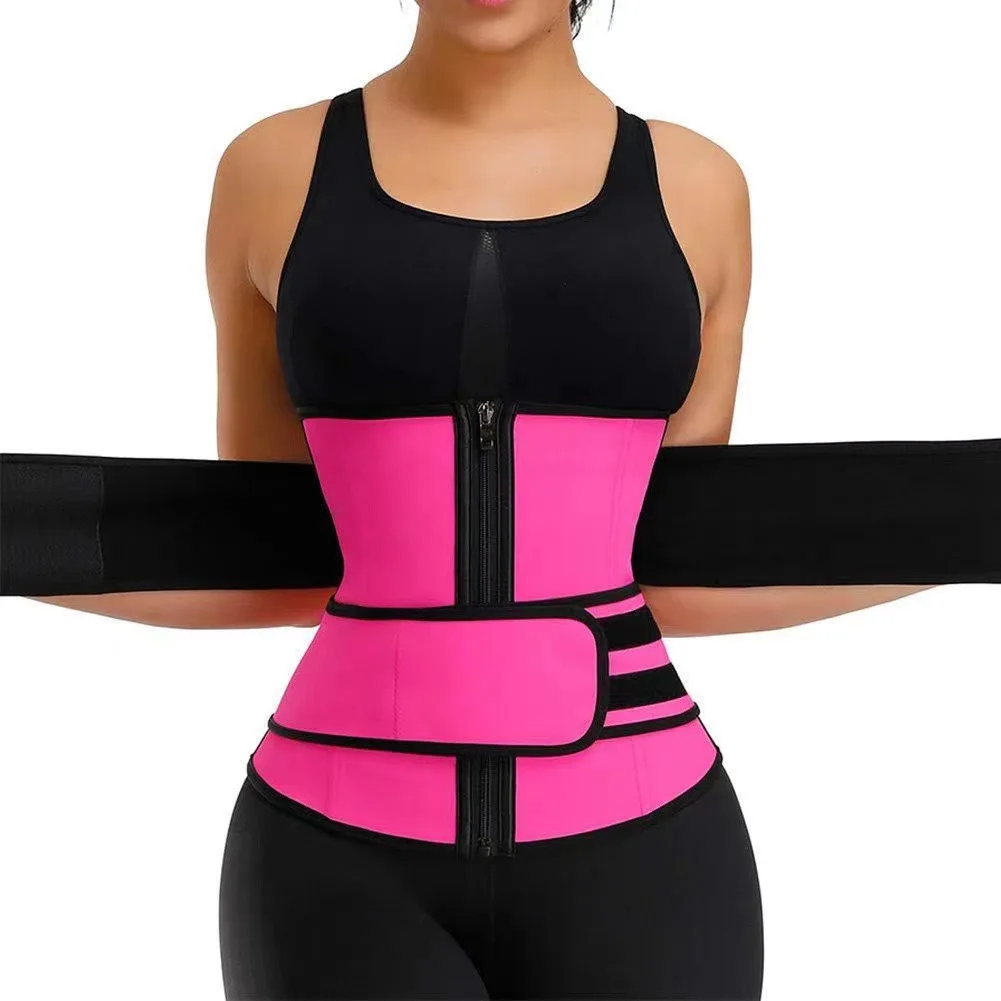 Waist Trainer Sweat Belt - Honest Guide to Support, Sweat and Shaping - in use
