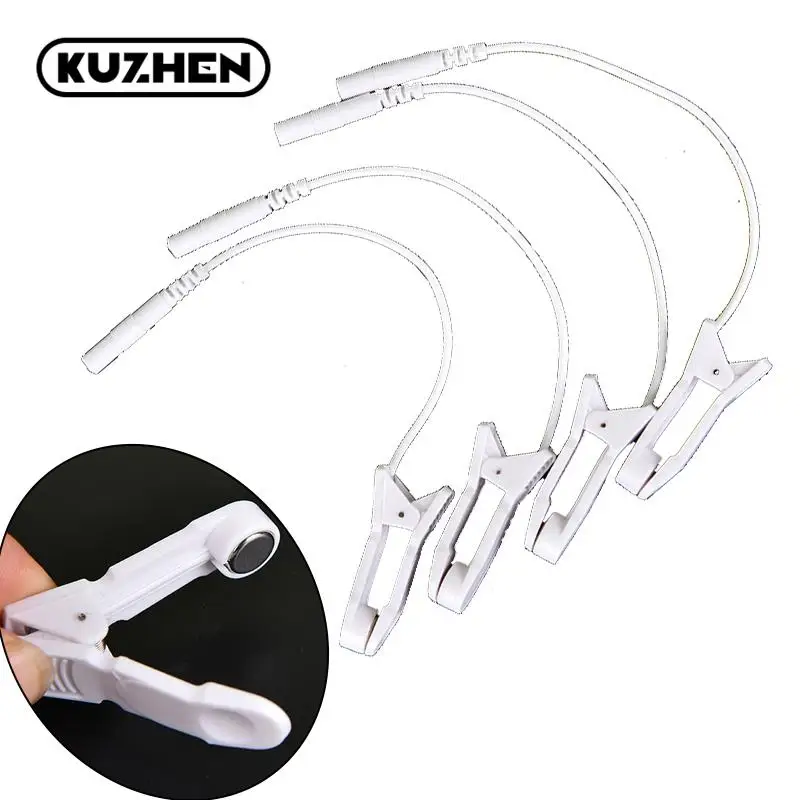 Ear Clip TENS Electrodes – 2mm Ear Pain Relief Clip Leads