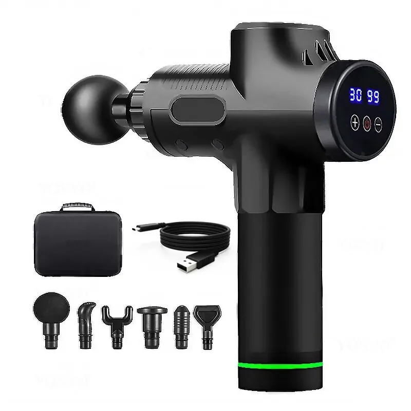 Percussion Massage Gun – Cordless Deep Tissue Muscle & Fascia Recovery - side view