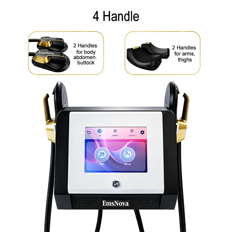 Professional EMS Body Sculpting Machine – 4/5 Handle Muscle Stimulator for Post-Workout Recovery - texture detail