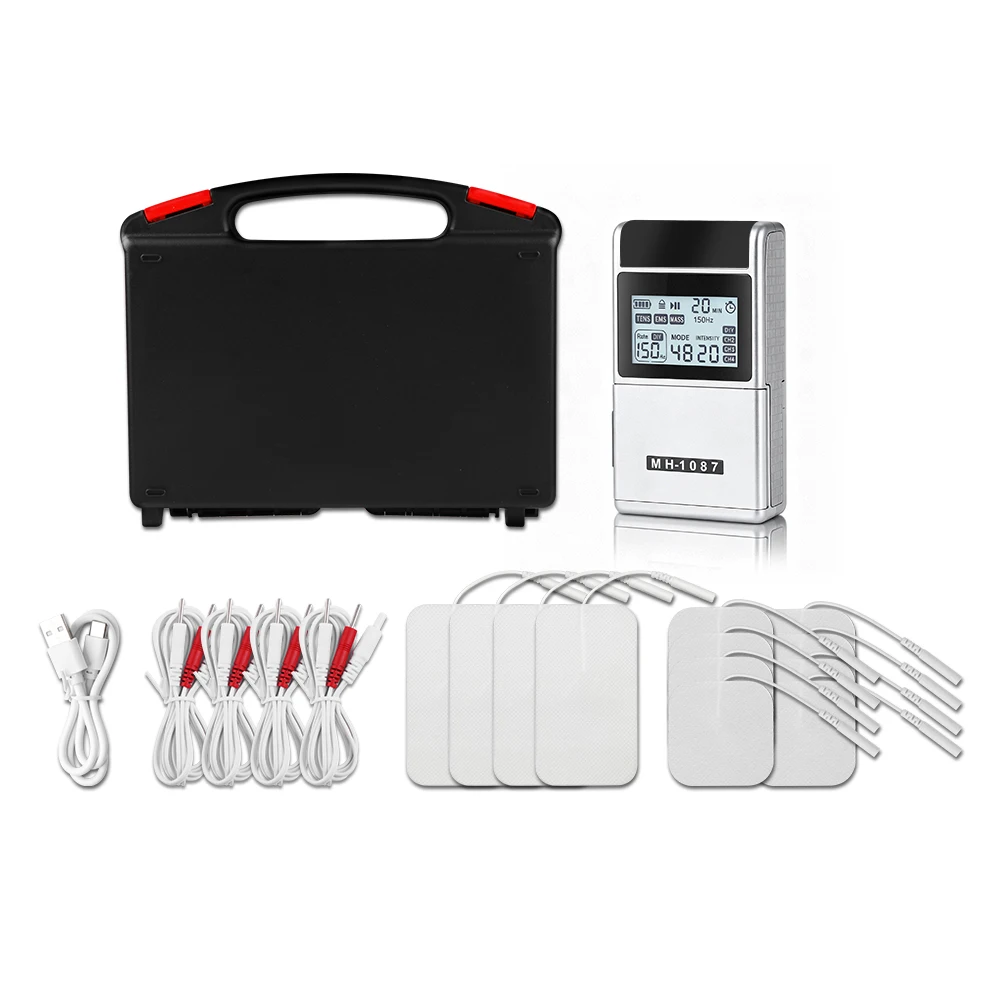 Digital TENS Unit Machine – 4 Channel Electrostimulator, 20 Intensity Levels - packaging
