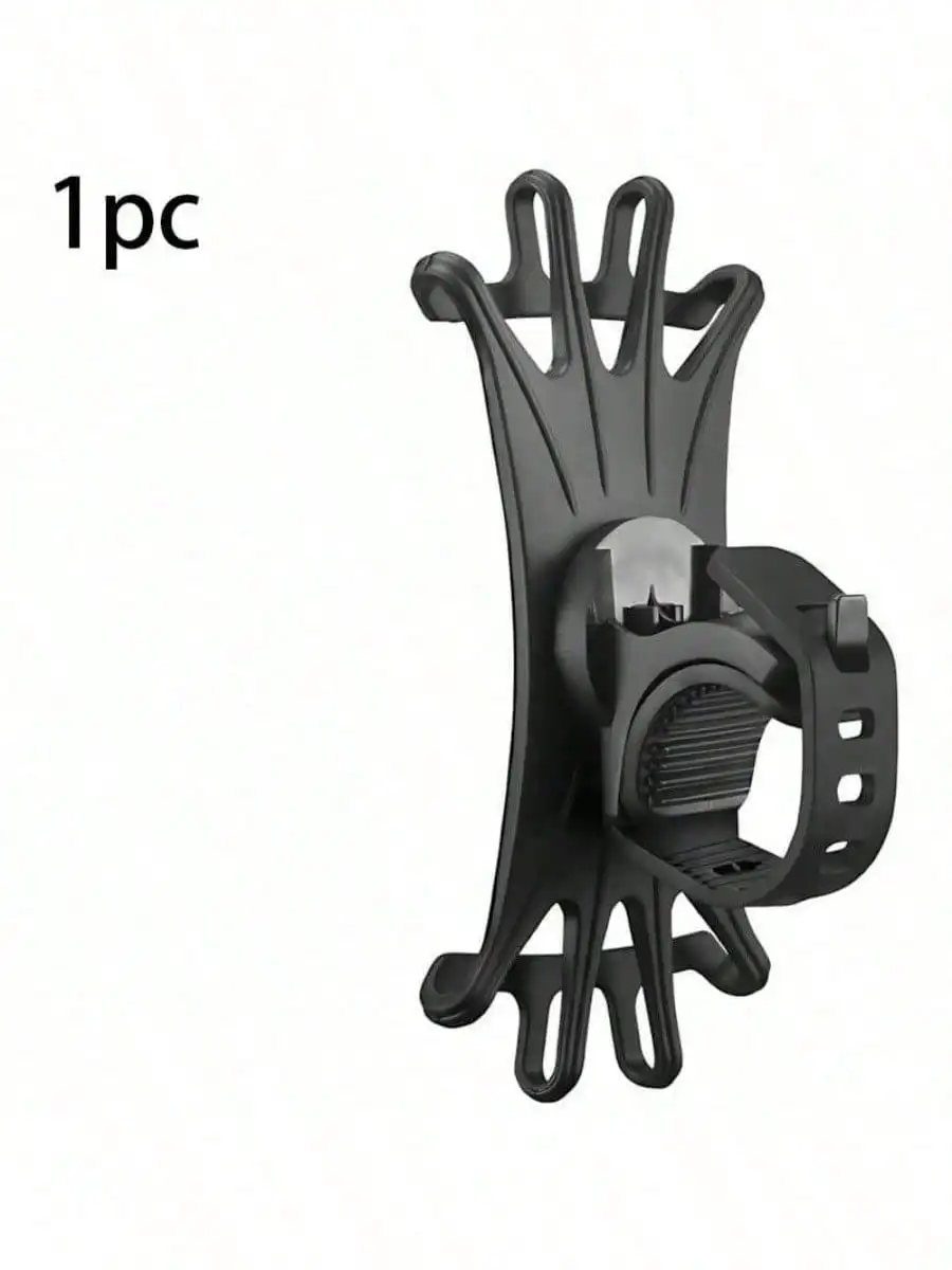 360° Silicone Bike Phone Mount – Universal Handlebar Holder for Bikes & Carts - side view