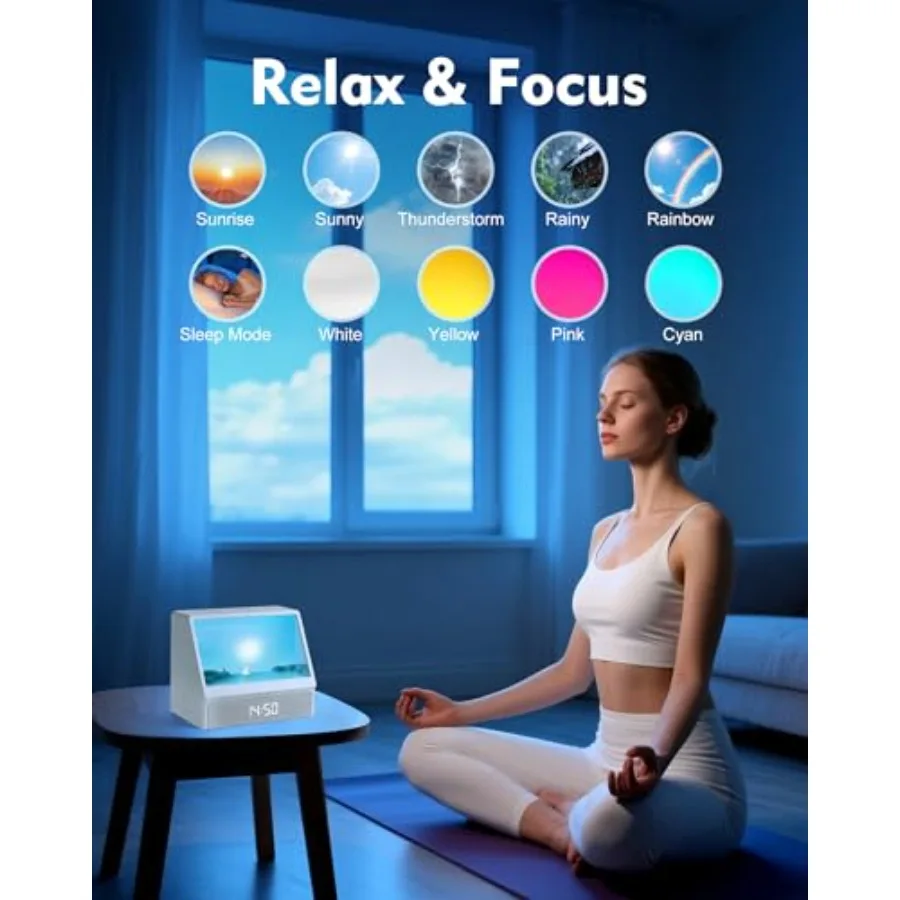 Sunrise Alarm Clock with Sound Machine – Wake-Up Light & Sleep Sounds - alternate view