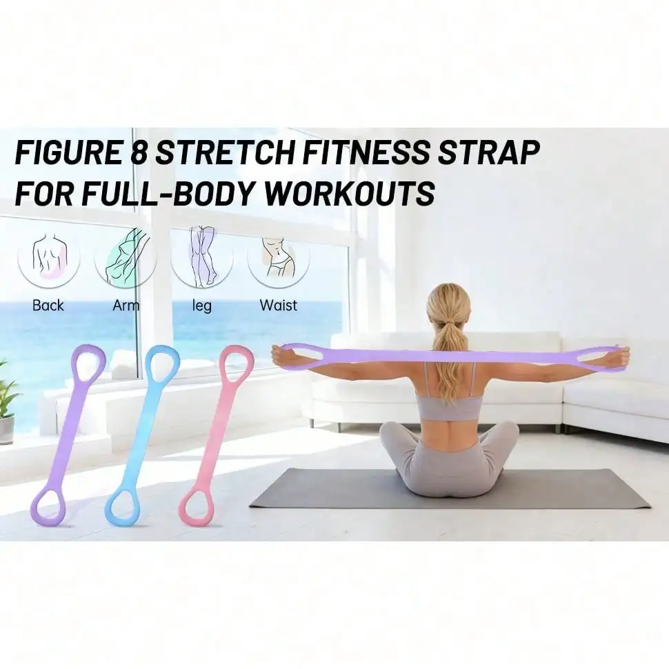 Figure-8 Resistance Band – Portable Chest & Arm Exercise Band - size and dimensions
