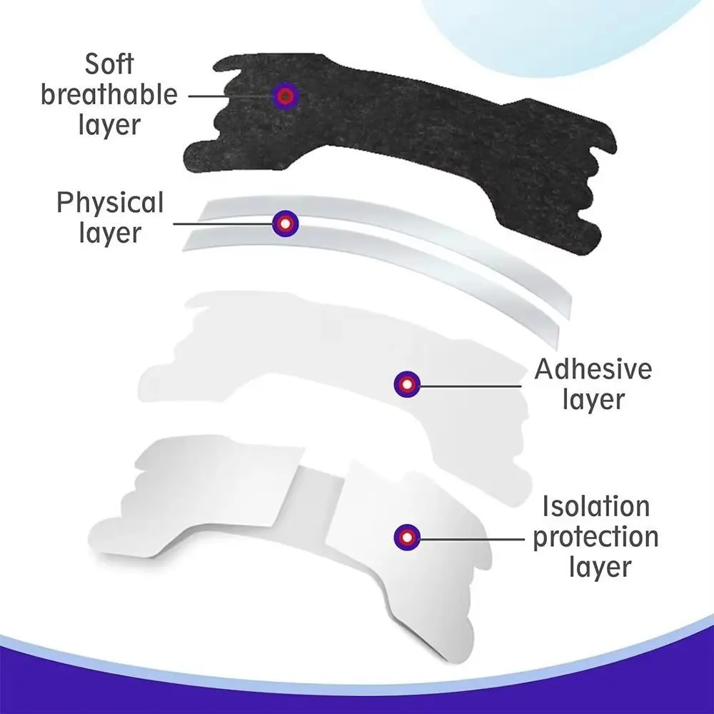 Nasal Strips, 30 Pack - Drug-Free Nose Strips for Congestion & Snoring - in use