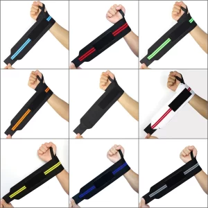 Professional Weightlifting Wrist Wraps – Adjustable Support Braces, Pair