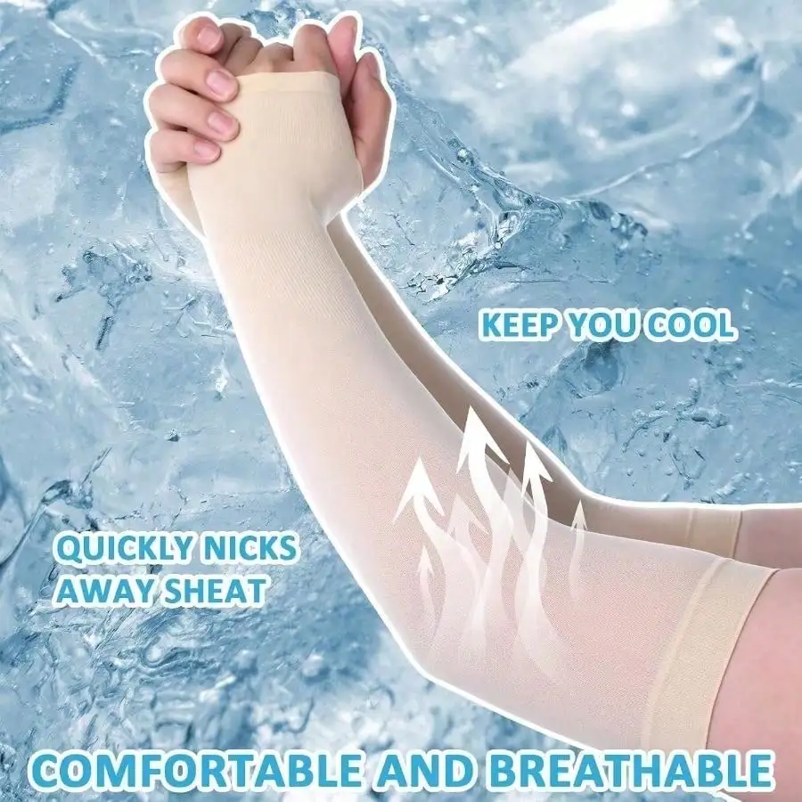 Cooling Compression Arm Sleeves 4 Pairs – Tattoo Cover & Sports Sleeves - in use