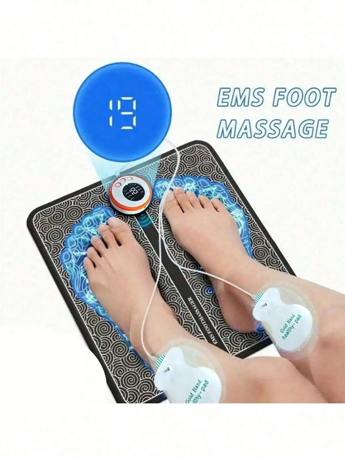 Electric EMS Foot Massage Mat – Acupoint Muscle Stimulation Pad for Tired Feet
