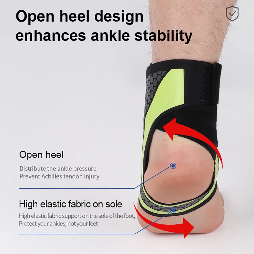 Thin Breathable Ankle Support – Lightweight Compression Sleeve - color options